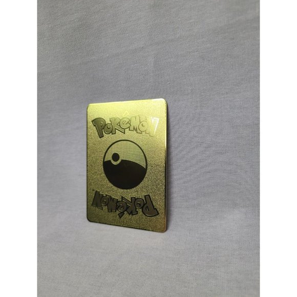 Pikachu I Choose You Love Heart Valentine Gold Metal Card- Brand new - Picture 4 of 4